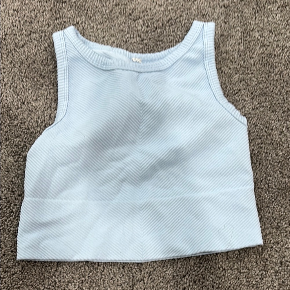 Target Blue Tank Top Casual Cotton Blend